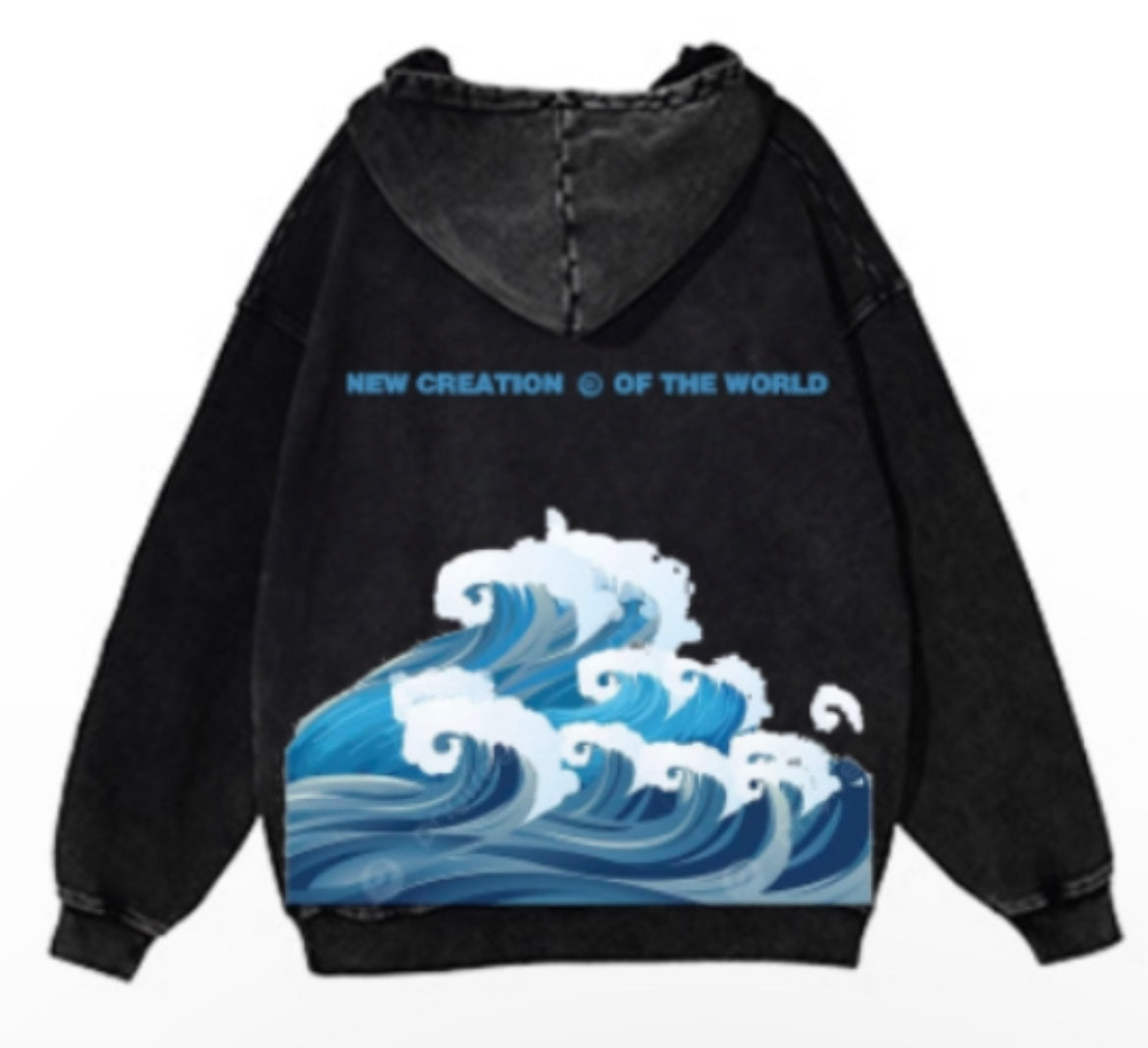 New Creation Reimagined Wave Hoodie And Short Set