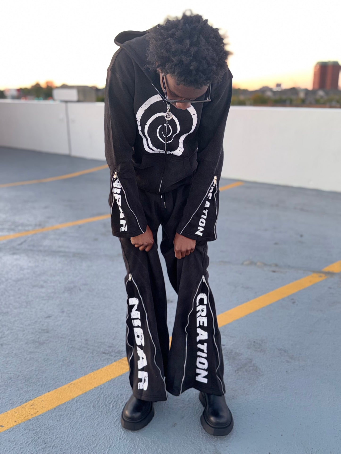 New creation zip it jogger set